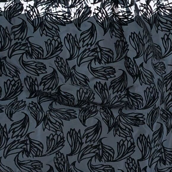 Red Valentino Black & Pink Abstract Floral Print A-Line Skirt EU 46 US 12 NWT - Picture 4 of 8